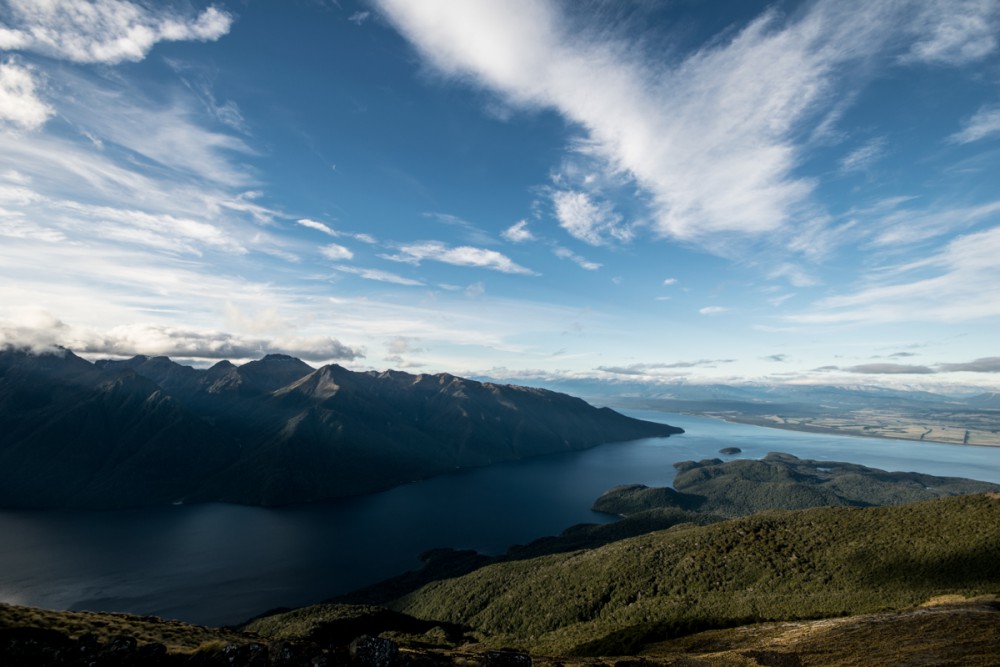 Aussicht auf Lake Te Anau